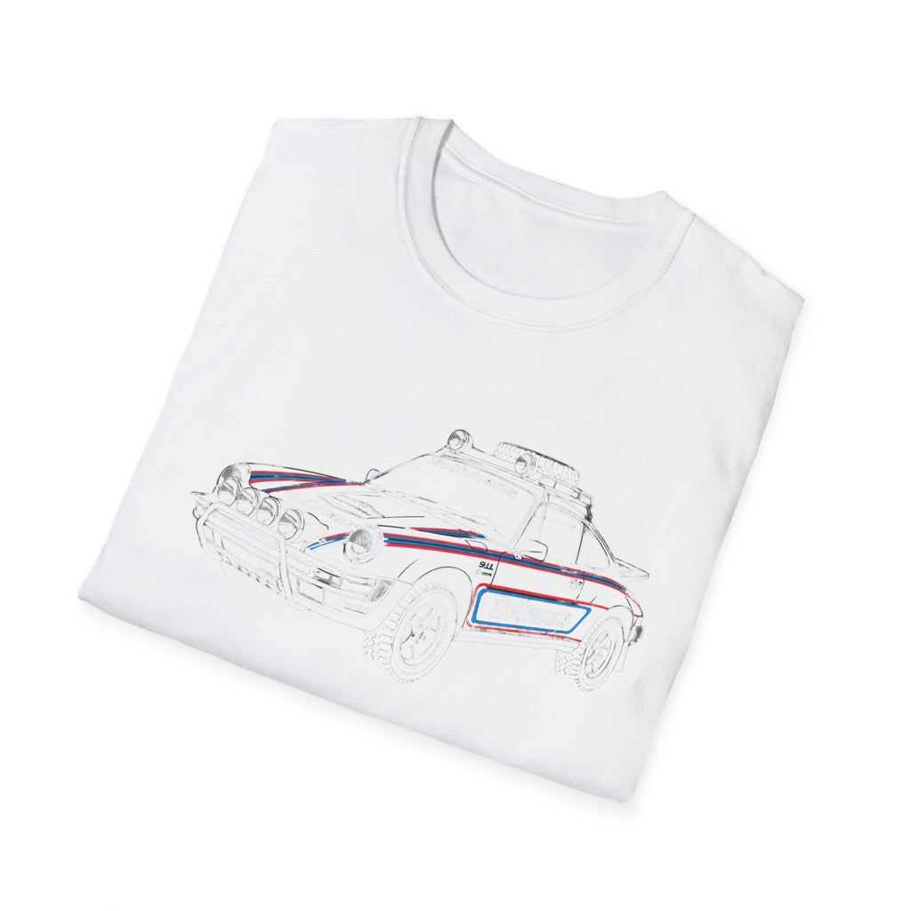 Vintage Porsche Rally Car, Martini Racing inspired Livery