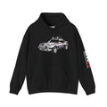 Race Car Hoodie — Retro Porsche Rally Rothmans Livery Style Motorsport Graphic Pullover