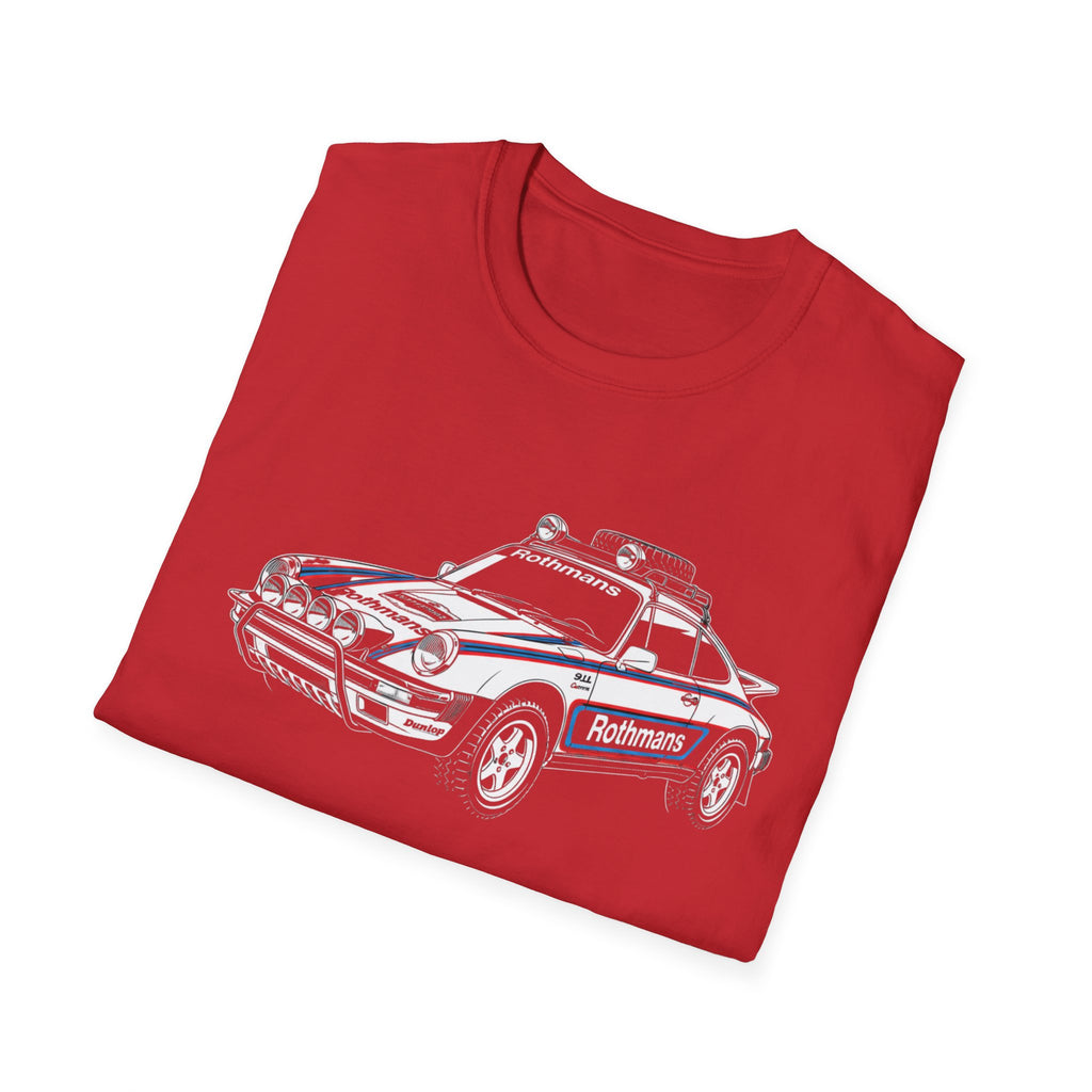 Vintage Porsche Rally Car, Martini Racing inspired Livery