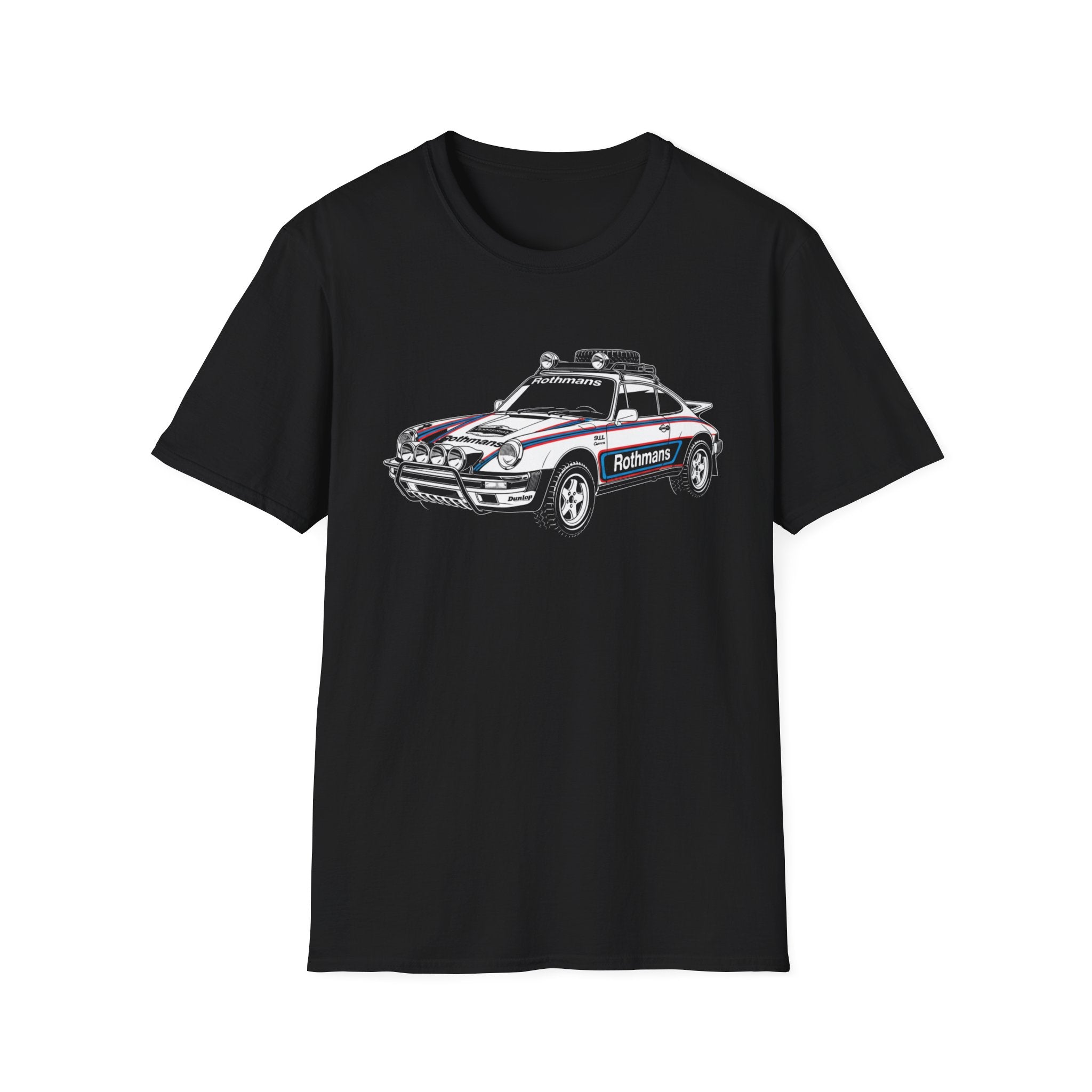 Vintage Porsche Rally Car, Martini Racing inspired Livery