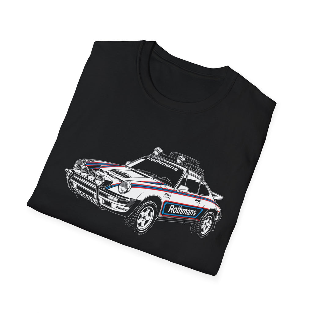 Vintage Porsche Rally Car, Martini Racing inspired Livery