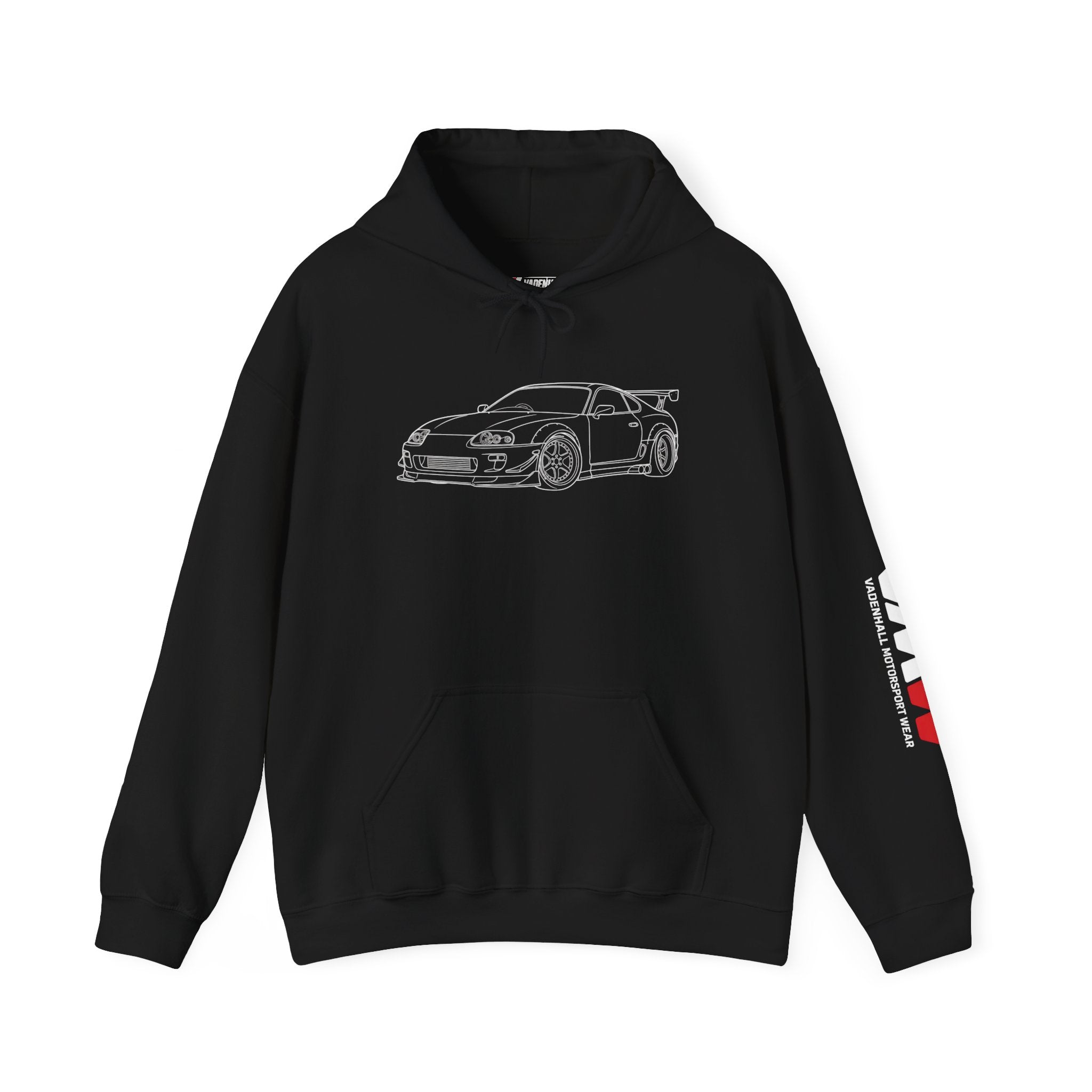 Vintage Gen 4 Toyota Supra Outline Hoodie — JDM Car Sweatshirt