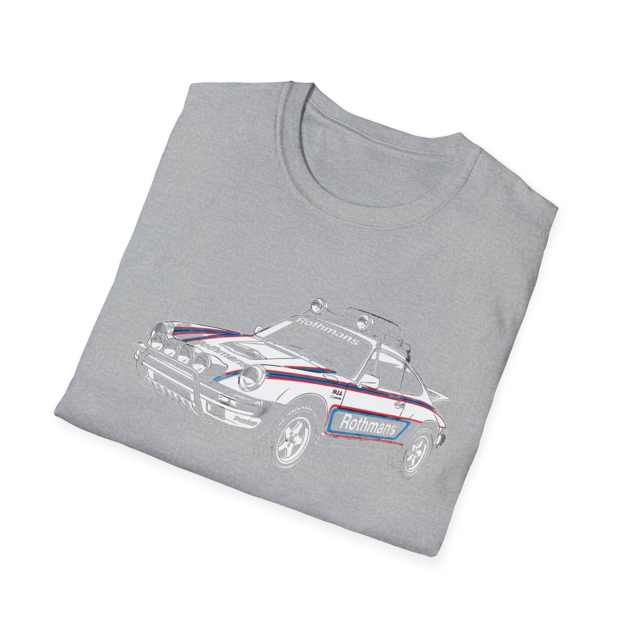 Vintage Porsche Rally Car, Martini Racing inspired Livery