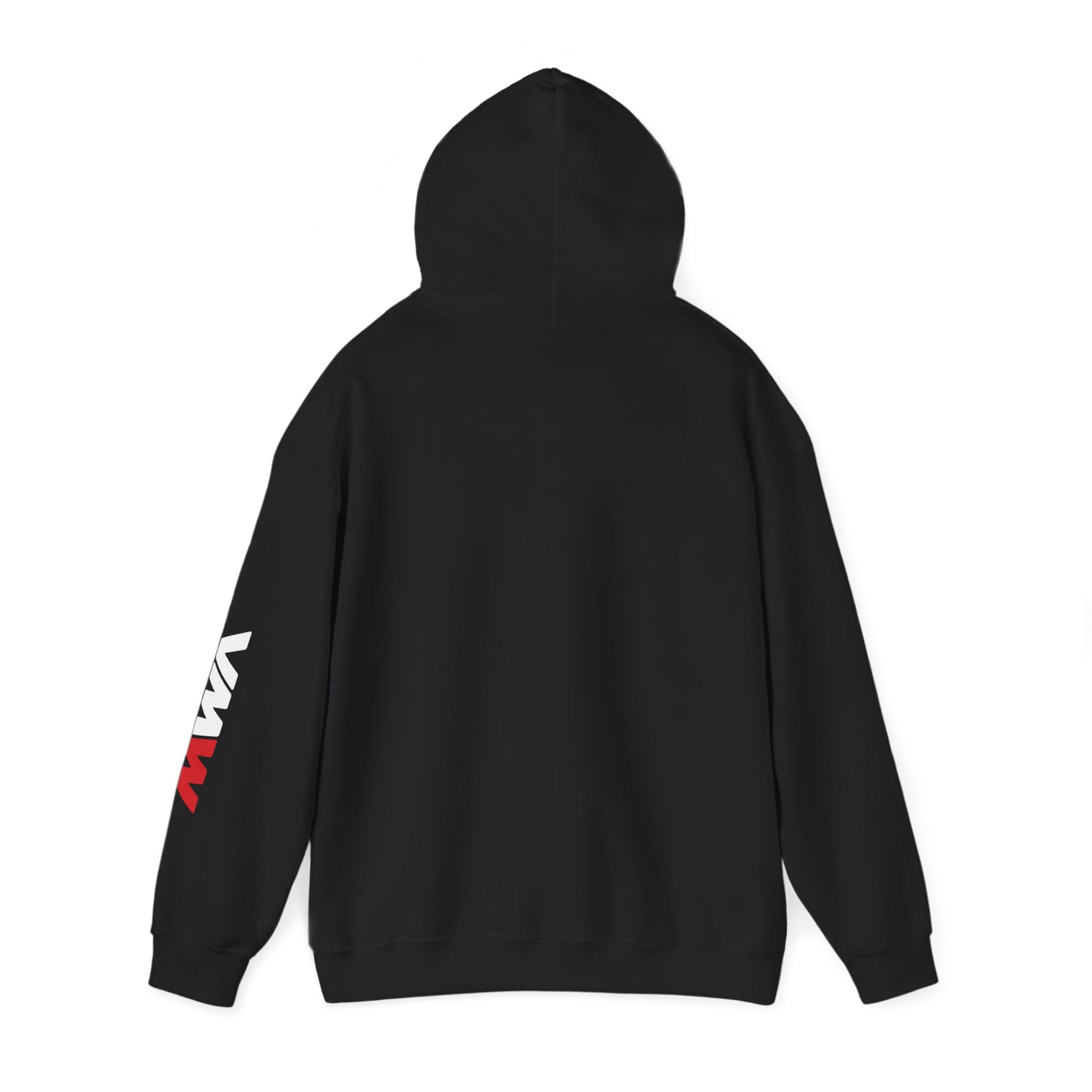 R32 Skyline Graphic Hoodie — JDM Car Pullover with Sleeve Logo